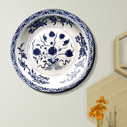 Fine and Very Rare Antique Art Luxury Wall Plate-8 Inches