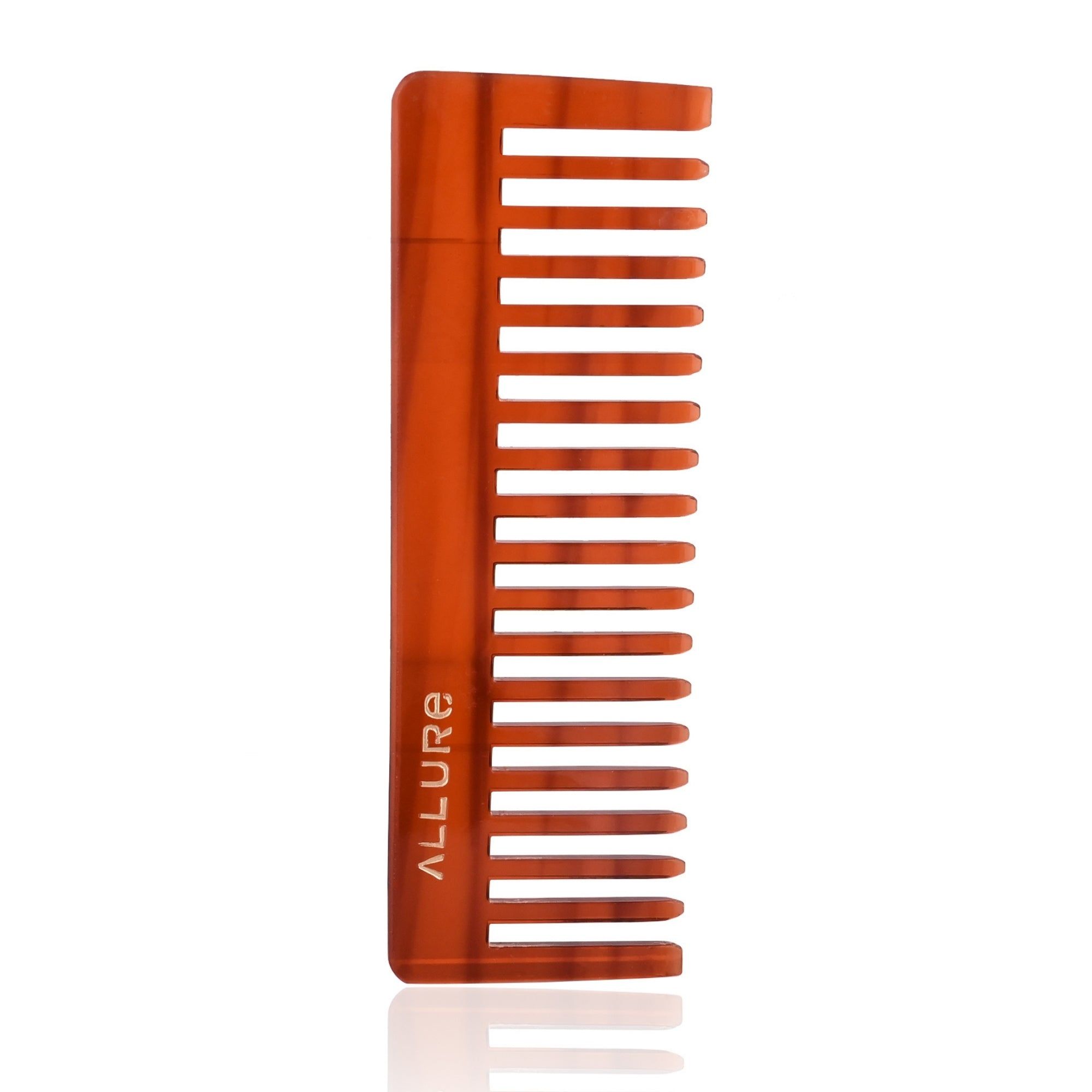 Allue Handmade Wide-Tooth Tortoiseshell Comb(HMC_T_07) Anti-Static Detangling and Styling Comb"