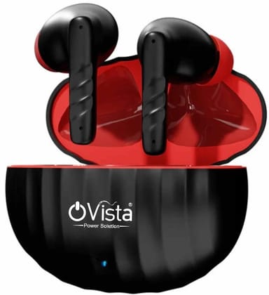 Ovista Spider 40 Hours Music Time Bluetooth  (Black, True Wireless)