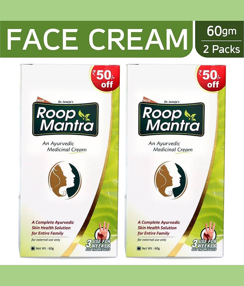 Roop Mantra Face Cream 60gm,(Pack of 2) Day Cream 120 gm Pack of 2
