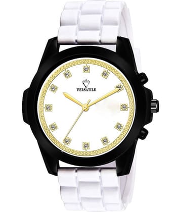 Versatile - White Silicon Analog Men's Watch