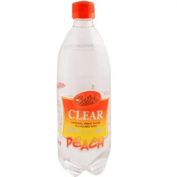 Catch clear peach soda 750 ml