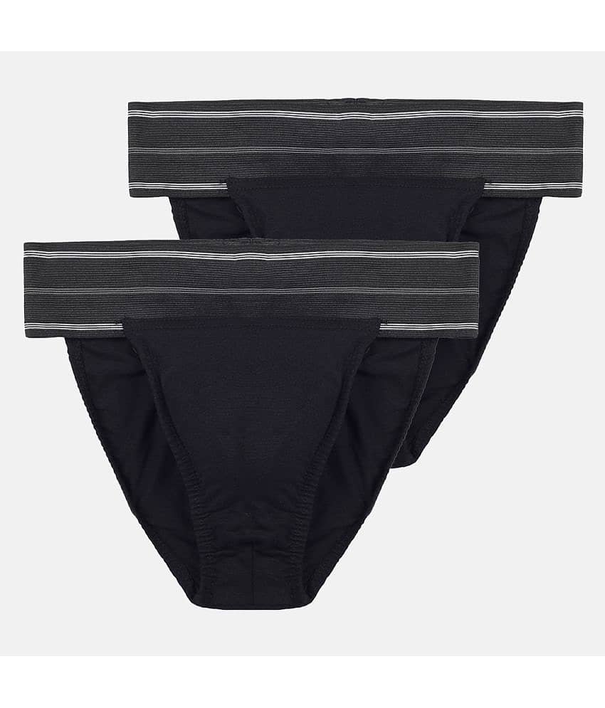 Omtex Black Athletic Supporter ( Pack of 2 )