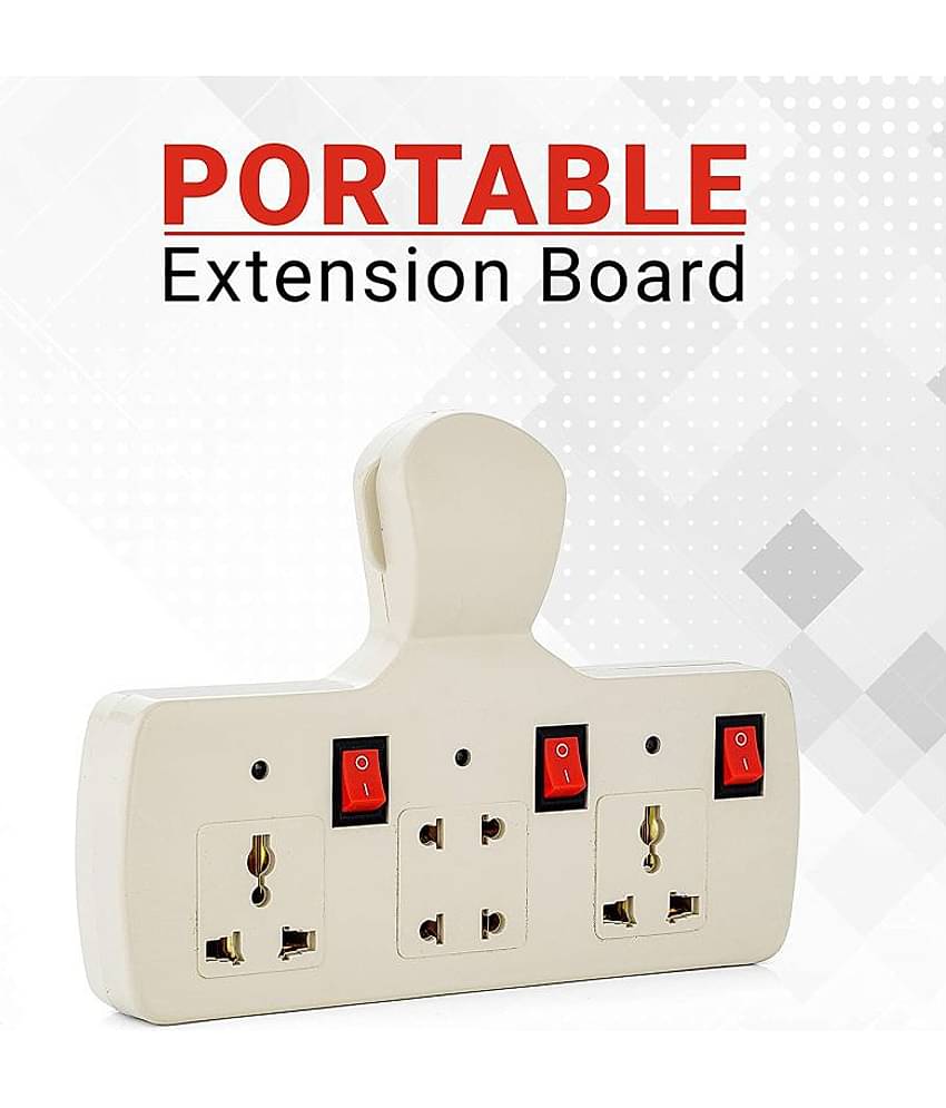 4 Ports Universal Multi Plug Rated Output 1500W, 220V, 6A, 50-60hz