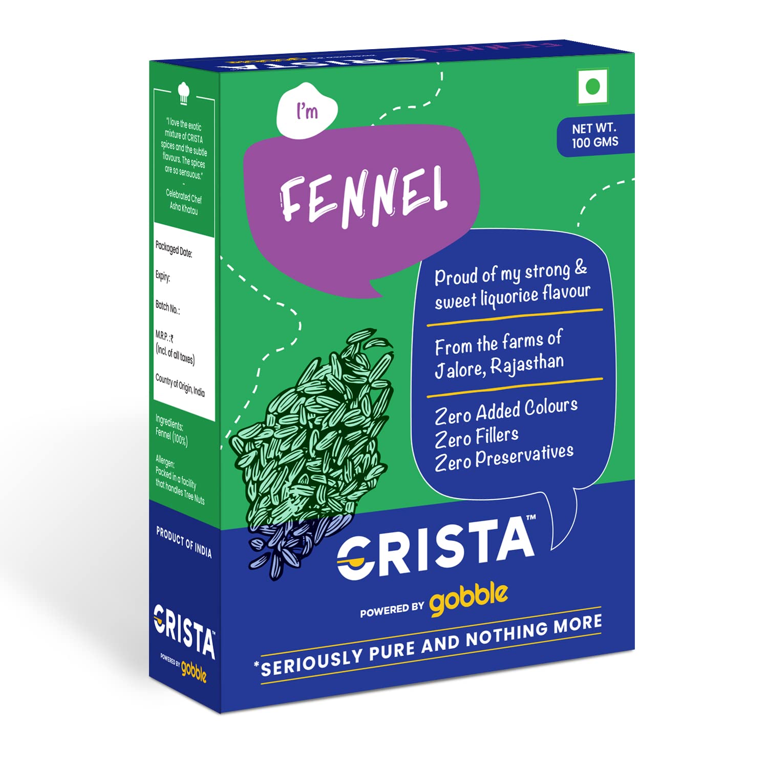 CRISTA Fennel, 100 gm