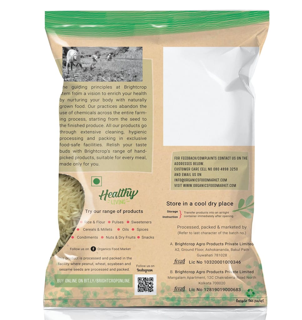 Basmati White Rice (1 Kg Pack)