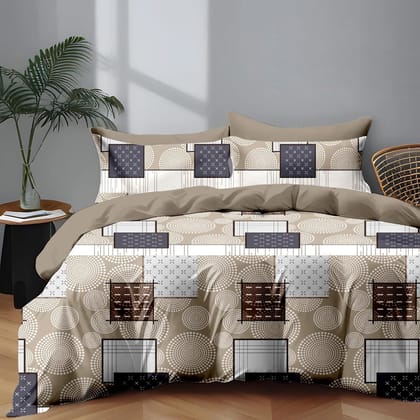 Premium Cotton Elastic Fitted King Size Bedsheet with 2 Pillow Covers