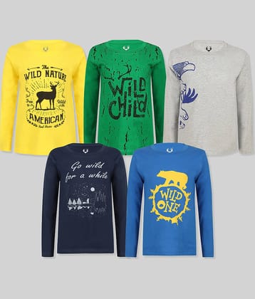 E1K Pack of 1 Boys Cotton T-Shirt ( Multicolor )