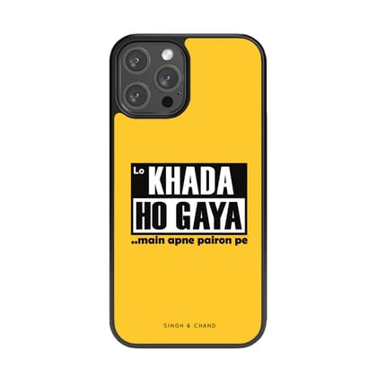Khada Ho Gaya Glass Phone Case
