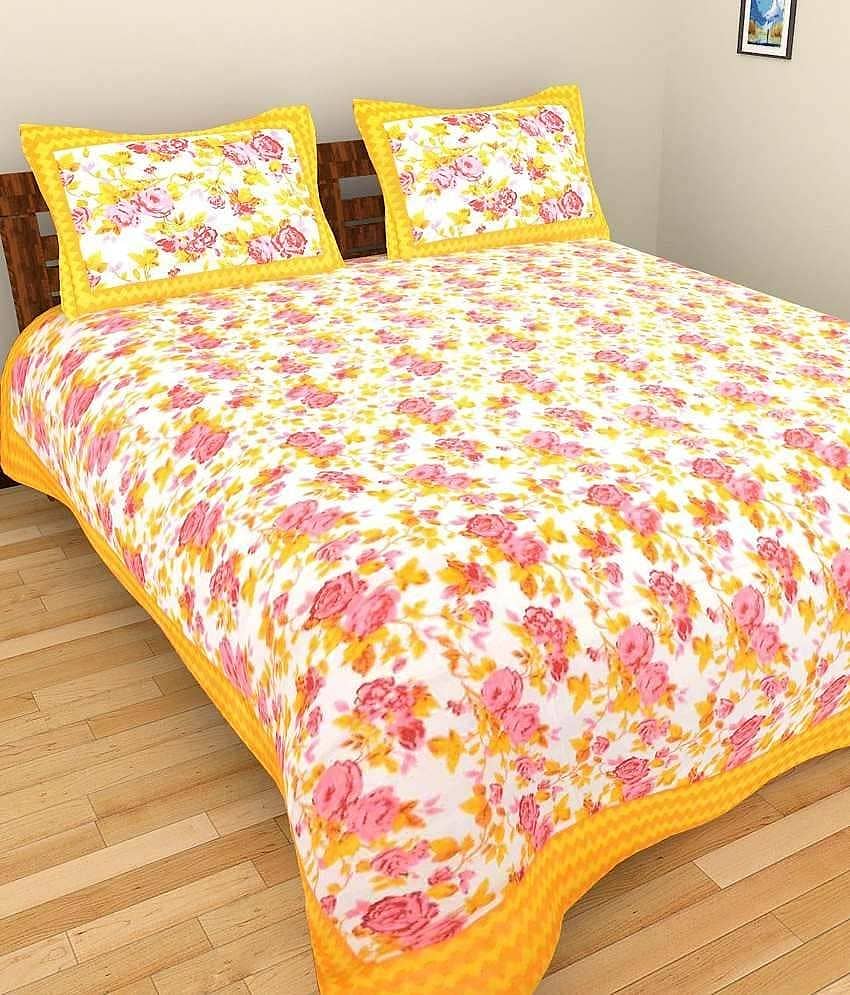 Uniqchoice Cotton King Bedsheet ( Multi )