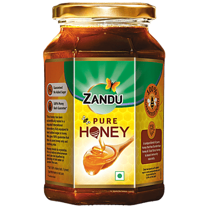 ZANDU Pure Honey, No Added Sugar, 500 g
