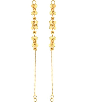 VIVASTRI Golden Threader Earrings ( Pack of 1 )