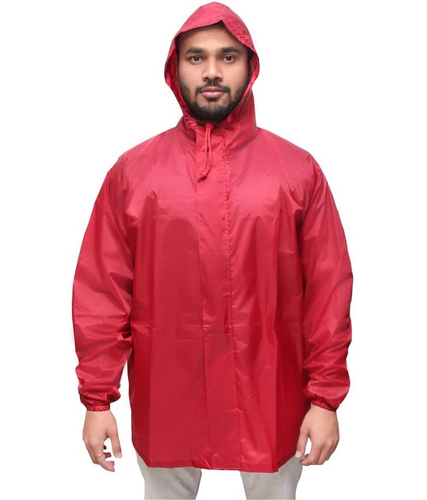 Goodluck Maroon Rain Jacket