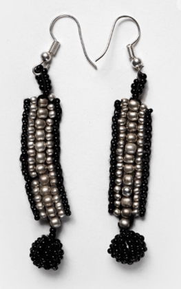 Sahaj Metallic Beads Earrings