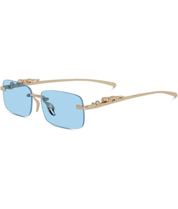 PIRASO Blue Square Sunglasses ( Pack of 1 )