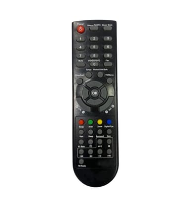 Remote No. 1070 Compatible-Replacement for Onida LCD-LED TV Remote Control (Black)