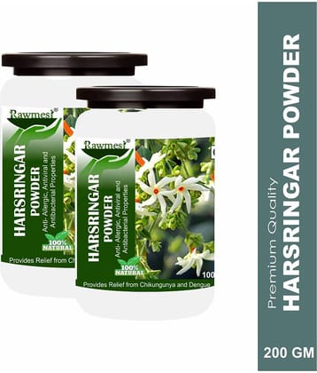 Rawmest Harshringar/ Parijat/ Night Jasmine Leaf Powder 200 Gm Pack of 2