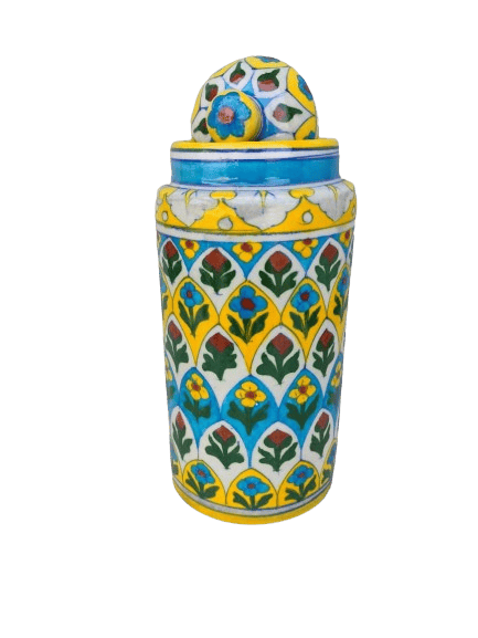 Blue Pottery Water Jar