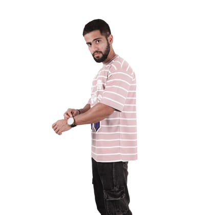 Lavendar Avengers Oversized T-shirt for Men