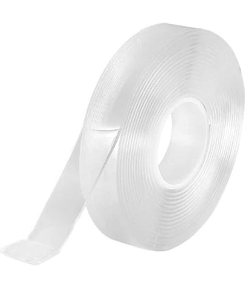 GKBOSS - Transparent Double Sided Decorative Tape ( Pack of 1 )