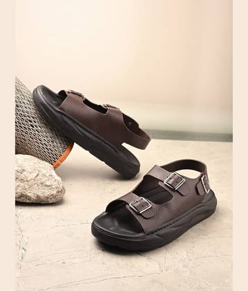 Rising Wolf - Brown Men's Sandals