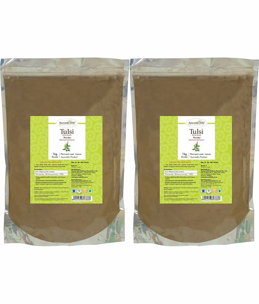 Ayurvedic Life Tulsi Powder 1 kg Pack of 2