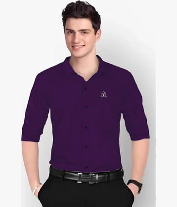 IQIVLI Cotton Blend Regular Fit Solids Full Sleeves Men's Casual Shirt - Black ( Pack of 1 )