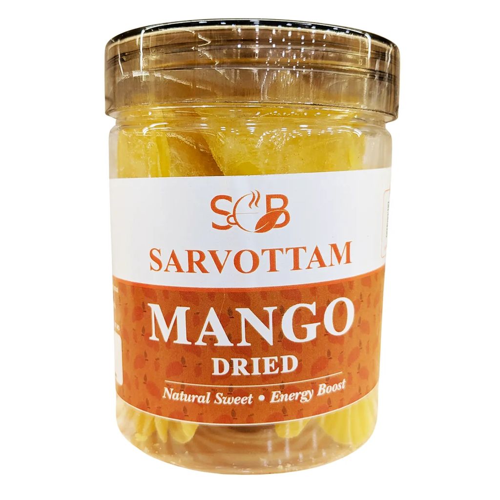Sarvottam Premium Dried Mango Slices 250g Box | Naturally Sweet & Chewy | Rich in Vitamin A & C | Healthy Tropical Snack | Delicious Dry Fruit Treat