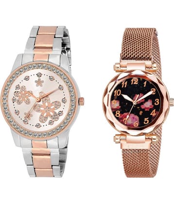 DECLASSE - Rose Gold Stainless Steel Analog Couple's Watch