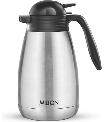 Milton Thermosteel Carafe 24 Hours Hot or Cold Tea/Coffee Pot, 1500 ml, Silver
