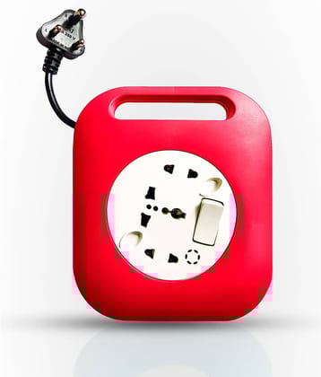 JGARD Dzire 3 Pin FLEX BOX Extension Board (6Amp, 240V) 3.65mt 3 Socket Extension Board