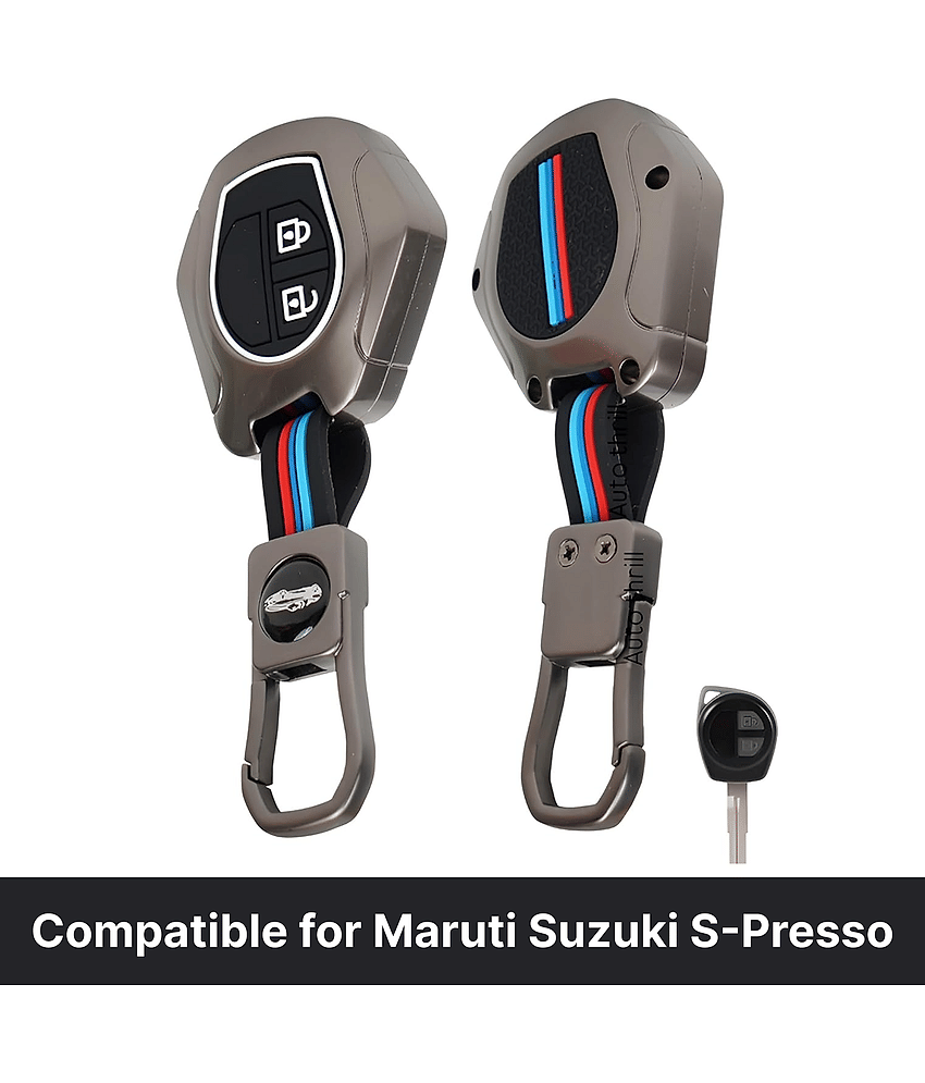 Aksmit Premium Metal Key Cover Compitable for Maruti Suzuki S-Presso