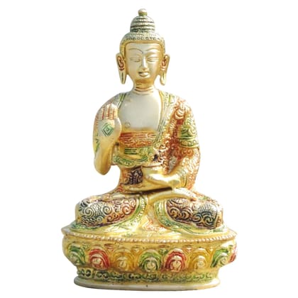 Brass Buddha Spiritual Statue - Premium Handcrafted Showpiece, Height : 7.7 Inch (BSMAS660 Y) Brass Buddha Spiritual Statue - Premium Handcrafted Showpiece, Height : 7.7 Inch (BSMAS660 Y)