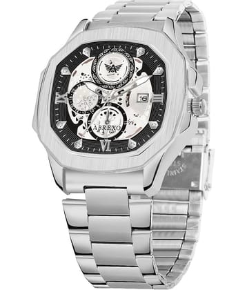 Abrexo Silver Stainless Steel Analog Men's Watch