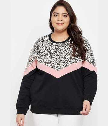 AUSTIVO Cotton Maroon Non Hooded Sweatshirt