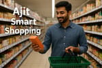 Ajit Smart Mart Tagline: “Smarter Choices. Better Living.” Description: A modern retail store offe Ajit Smart Mart Tagline: “Smarter Choices. Better Living.” Description: A modern retail store offe