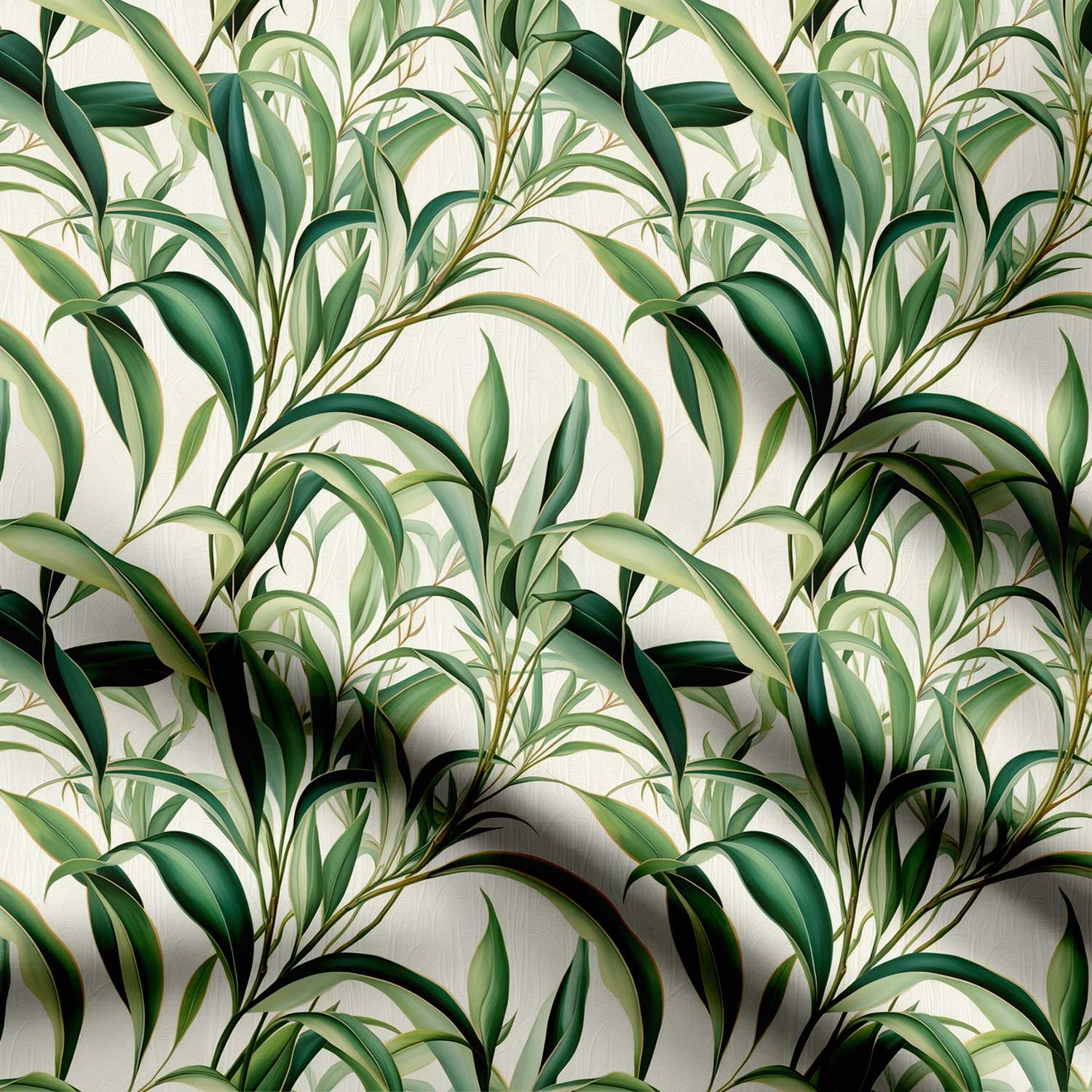 Leaf's Design 2 Print Fabric-Cotton
