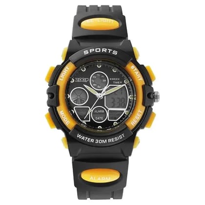 Titan Zoop Quartz Analog Digital Yellow Dial Plastic Strap Watch for Kids | NSC4048PP24