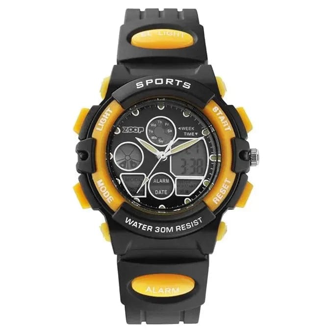Titan Zoop Quartz Analog Digital Yellow Dial Plastic Strap Watch for Kids | NSC4048PP24
