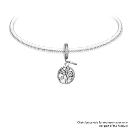 Tree of life | 925 Silver charms for Bracelets / Chain-Free / Silver / Modern