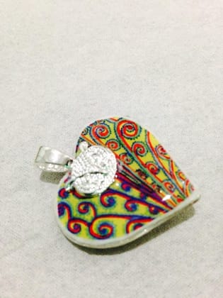 I have a BIG HEART Glass Pendant