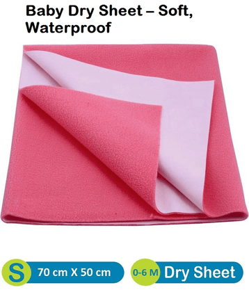 HUG PUPPY Polyester 1 Single Bedsheet with 1 Pillow Cover ( Pink )