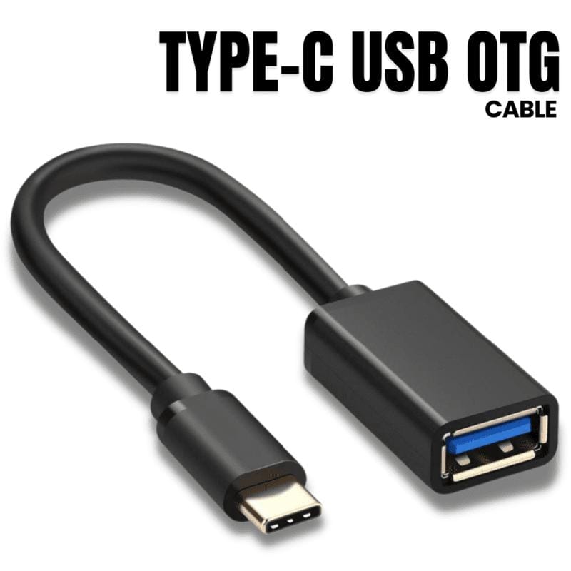 USB C OTG Cable, Adapter, Connector, Fast Charging, Data Transfer, Compatible with Laptops, Tablets, Smartphone