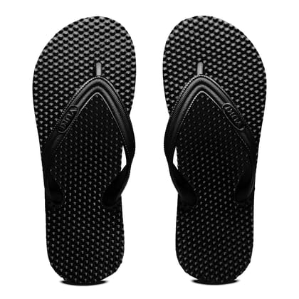 YUKI Men and Women Slipper Accupressure Flip Flops Hawai Chappal - Yuki_Health (Color - Black) by Pee Aar Industries YUKI Men and Women Slipper Accupressure Flip Flops Hawai Chappal - Yuki_Health (Color - Black) by Pee Aar Industries