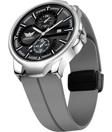 Abrexo Dark Grey Silicon Analog Men's Watch