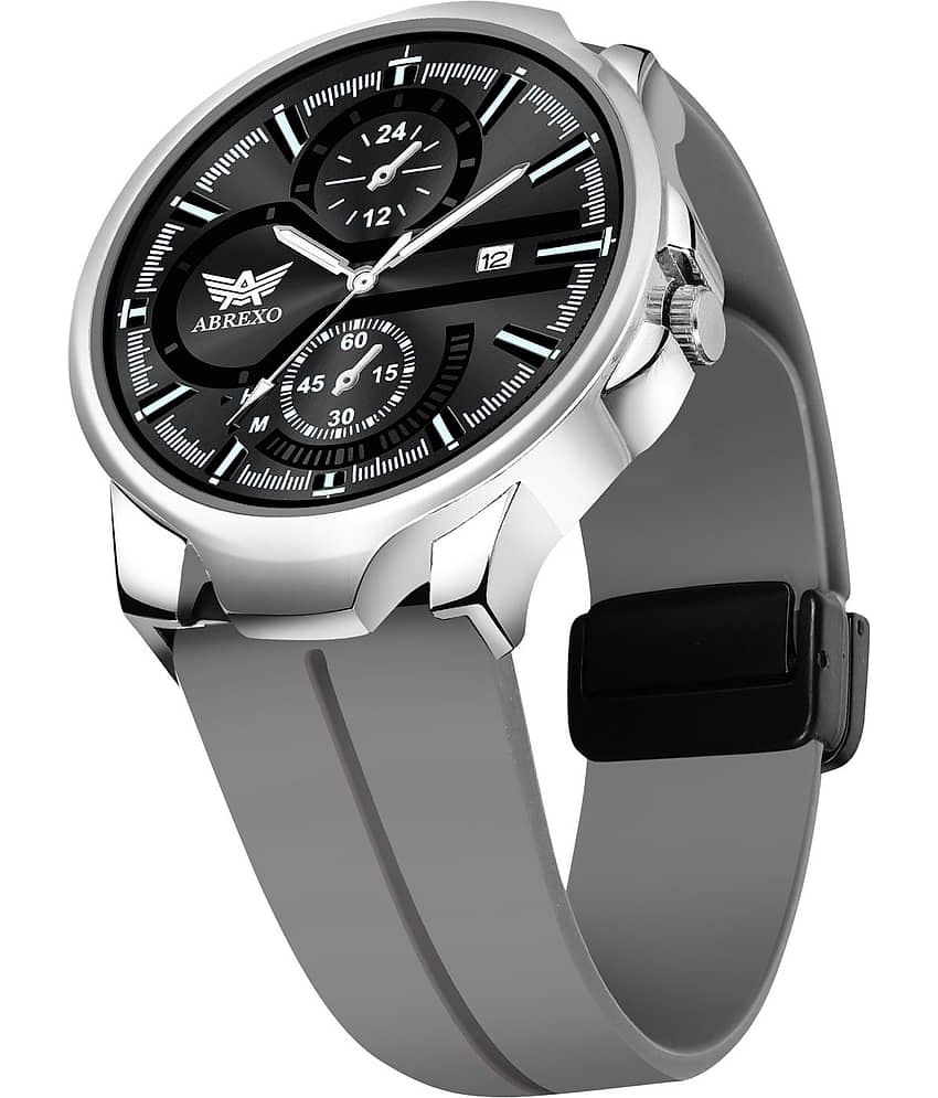 Abrexo Dark Grey Silicon Analog Men's Watch