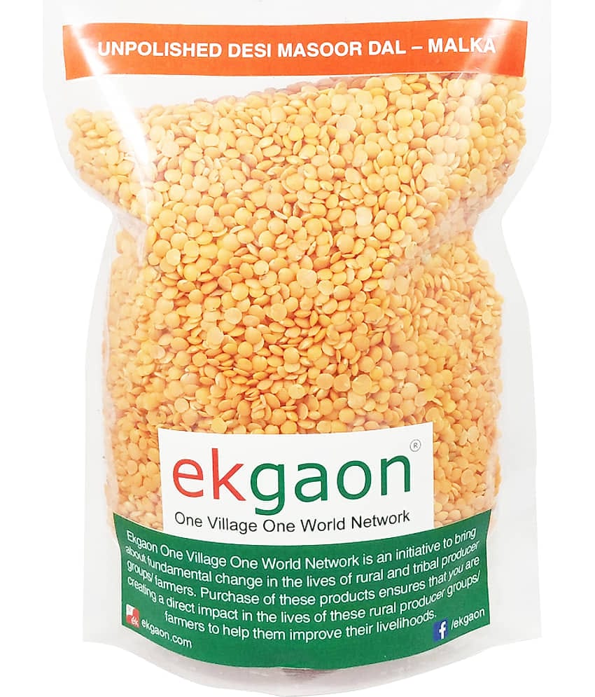Ekgaon Unpolished Desi Masoor Dal – Malka 450 gm