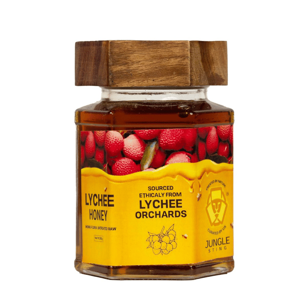Jungle Sting Lychee Honey, Raw Monofloral, 100% RAW - 250 gm