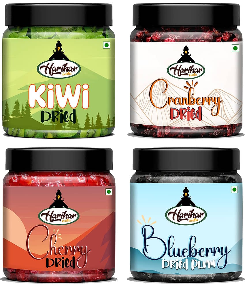 HARIHAR KRIDHA Nuts & Berries Dehydrated Fruits Combo (4 Types) Pack of 4