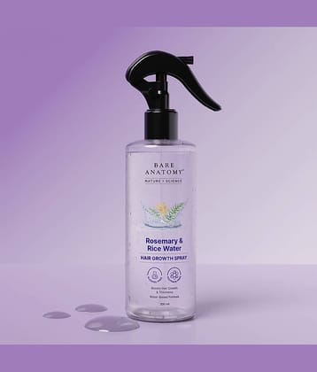 Bare Anatomy Rosemary Water Spray for Hair Growth, 100% Natural Hair Spray, 200 ml